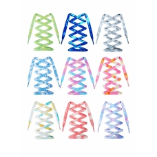 Tie Dye Shoelaces, 9 Pairs Gradient Colors Shoe Laces in for Air Force 1 AJ 1 