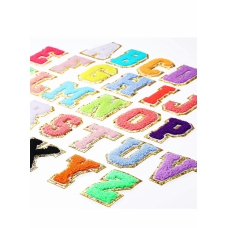 Patches for Clothing, Letter Patches, 26 Pcs Chenille Letter Iron on Patches, A-Z Patches Alphabet Patches Letter Patches for DIY Supplies 