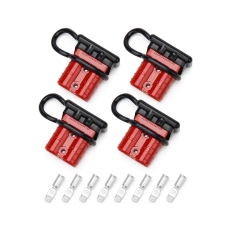 Wire Connector 4 Pack, 50A 6-10 Gauge Battery Quick Connect Disconnect Wire Harness Plug, 12V to 36V Battery Quick Connect Disconnect Set for Car Bike ATV Winches Lifts Motors More 
