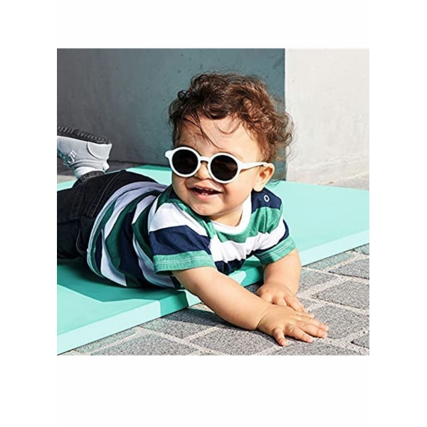 Baby Polarized Sunglasses with Strap Adjustable TPEE Flexible Frame, Infant UV400 Protection Sunglasses for Toddler Girls Boys Age 0 - 12 Months, Baby Glasses UV Protection (Light Green) 