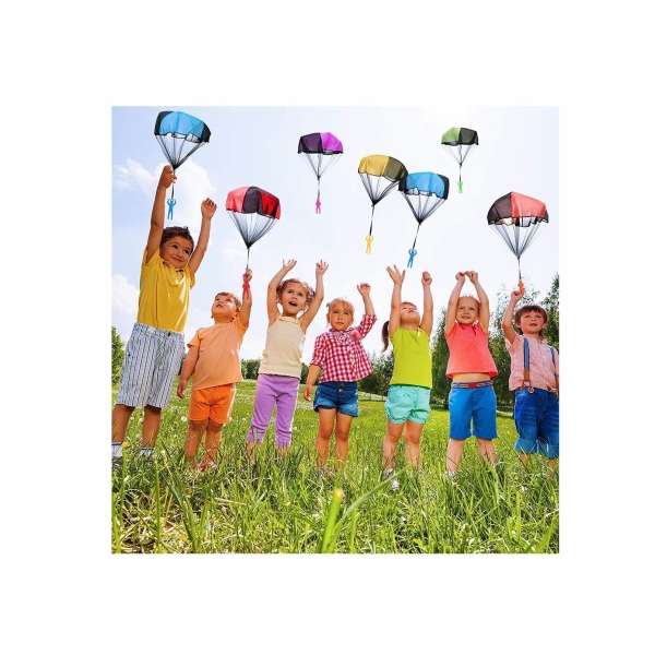 Parachute Action Figures Toy for Children s Flying Toys ( 6 Pack ) 