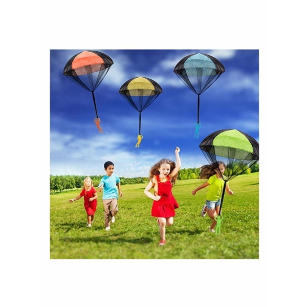 Parachute Action Figures Toy for Children s Flying Toys ( 6 Pack ) 