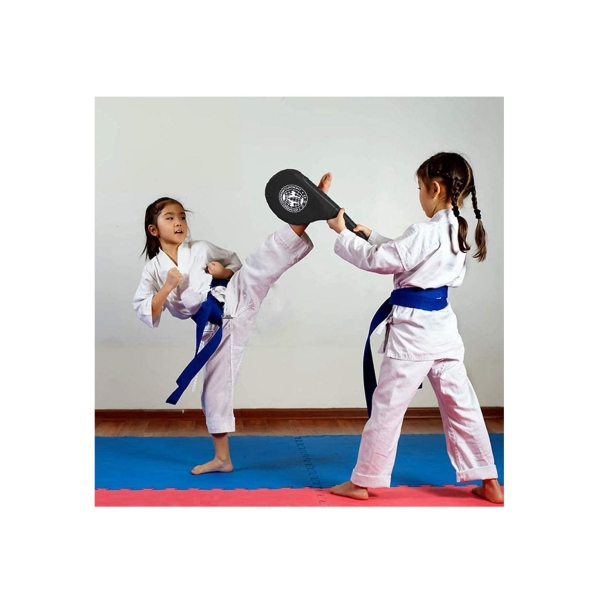2 Pair of Taekwondo Kick Pads,Strike Pads for Kickboxing and Martial Arts Equipment Karate Kickboxing Punch Pads MMA Practice for Kids Youth Adult 
