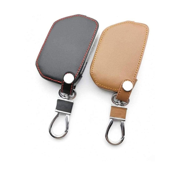 Leather Car Keys Cover Key Holder Bag Case 3 Buttons Folding Wallet Car Accessories Interior,For Jeep Wrangler JL 2018 