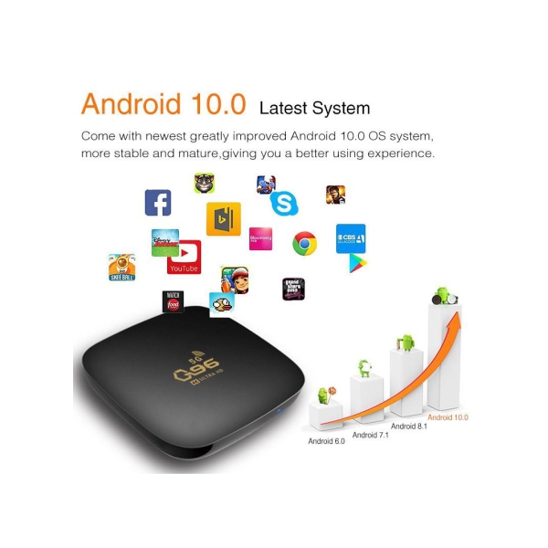 Q96 Smart Android 4K TV Set Top Box Android 10.0