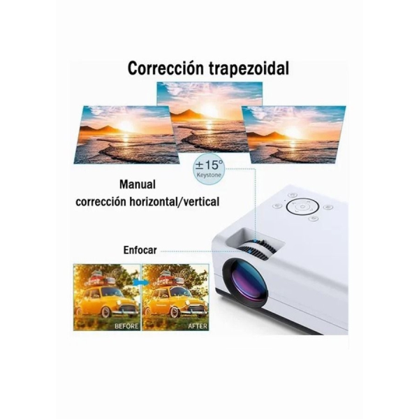 Portable Projector Wifi Android Full HD Led 1080p 4000 Lumens