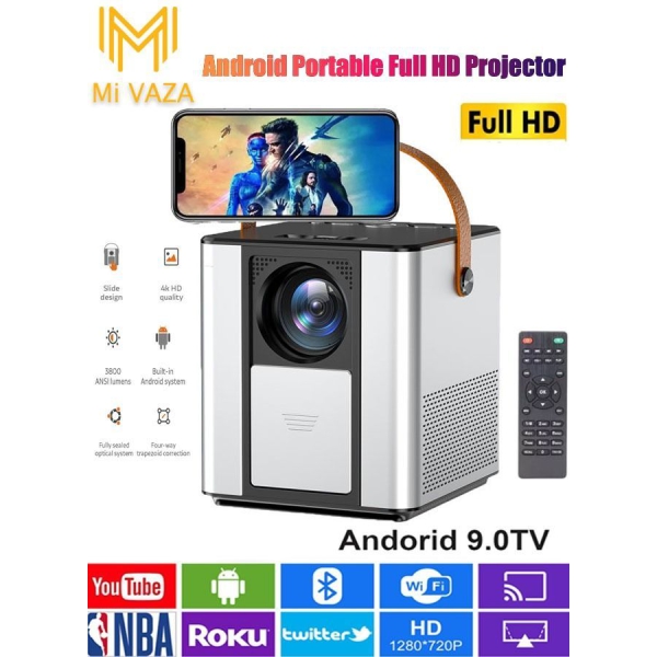 Portable Projector Wifi Android Full Hd Led 1080p 3800 Lum