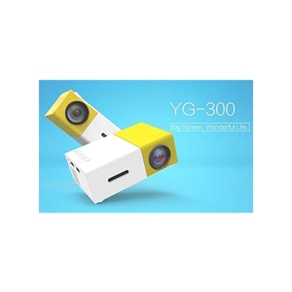 جهاز عرض LCD بدقه VGA قدرها 400 لومن YG-300 اصفر-ابيض
