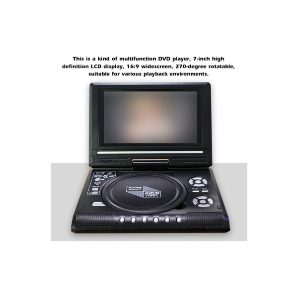 شاشه LCD عريضه مقاس 7.8 بوصه 169 قابله للدوران بزاويه 270 درجه للمنزل والسياره والتلفزيون وDVD ومشغل عرض VCD MP3 محمول V8226EU_P متعدد الالوان