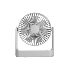 Multifunctional Desktop USB Fan Portable Design Low Noise Operation with 4-gear Adjustable Wind Detachable Fan Blade Grey
