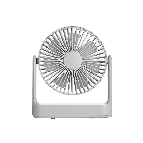 Multifunctional Desktop USB Fan Portable Design Low Noise Operation with 4-gear Adjustable Wind Detachable Fan Blade Grey