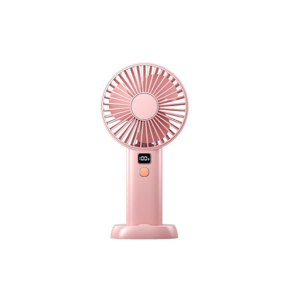 YMJ-F6 Digital Display Handheld Fan Portable Personal Fan with 3600mAh Rechargeable Battery 4 Speeds USB Desk Fan for Indoor Office Outdoor Camping Travel