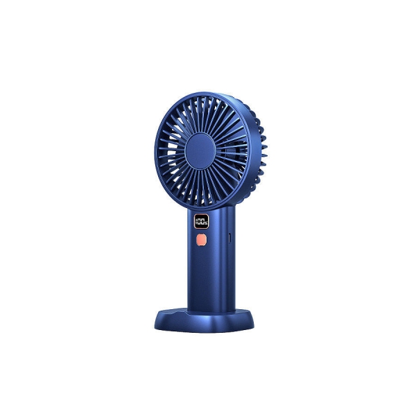 YMJ-F6 Digital Display Handheld Fan Portable Personal Fan with 3600mAh Rechargeable Battery 4 Speeds USB Desk Fan for Indoor Office Outdoor Camping Travel
