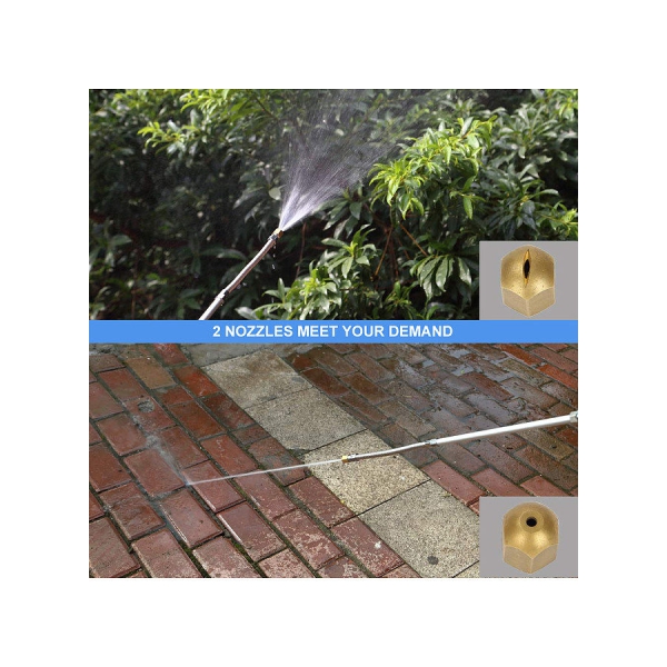 High Pressure Power Washer Wand with Jet and Fan Spray Tips for Car Washing Garden Watering