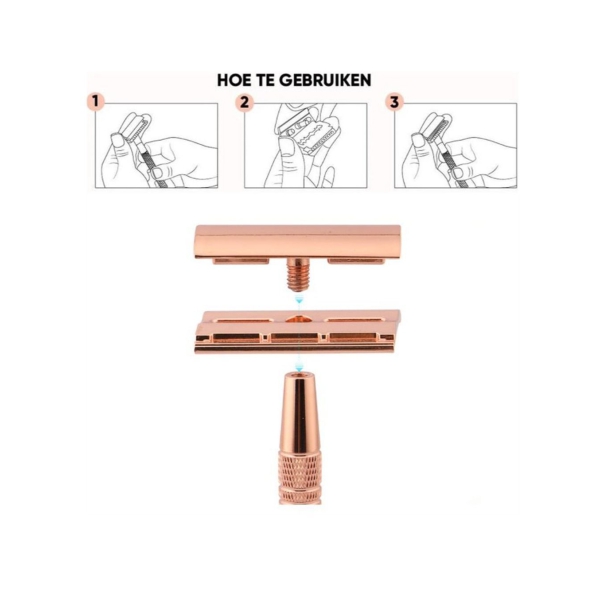 Shaving Machine Rose Gold For Mens Shaving and Womens Hair Removal