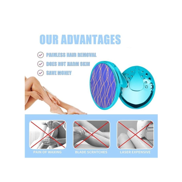 Crystal Hair Eraser for Women and Men Magic Hair Eraser Crystal Hair Remover Painless Exfoliation Hair Removal Tool for Arms Legs Back