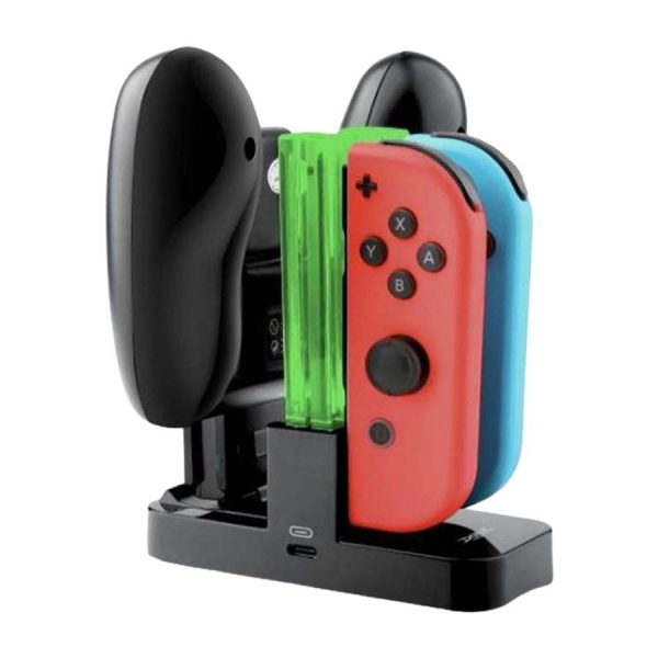 4-In-1 Nintendo Switch Joy-Con Charging Dock -wired