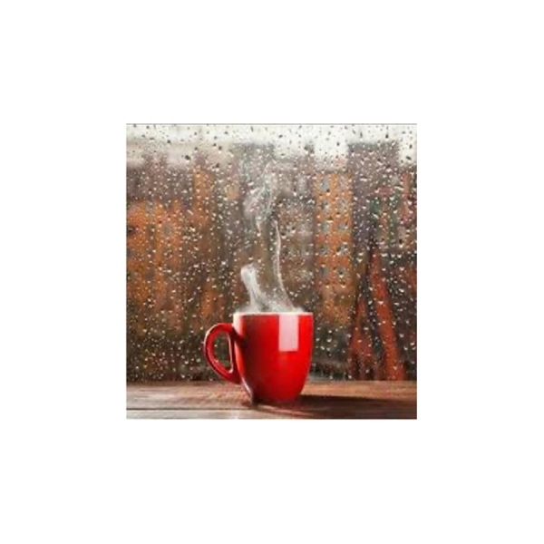 لوحه فنيه من الخشب لديكور الحائط تمثل قهوه متعدد الالوان 30x30سنتيمتر