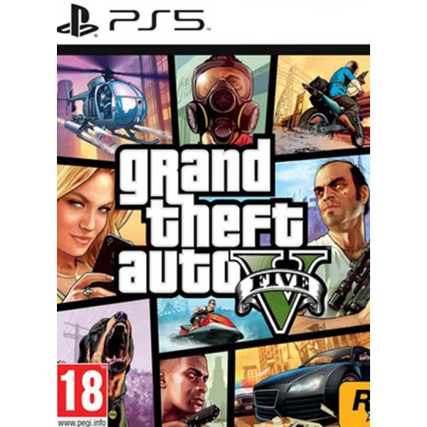 لعبه الفيديو Grand Theft Auto V اصدار عالمي - مغامره - بلايستيشن 5 PS5