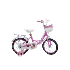 Kids Cycle With Hand brake Tools Carrier Seat and Basket Girls Pink 16 inch