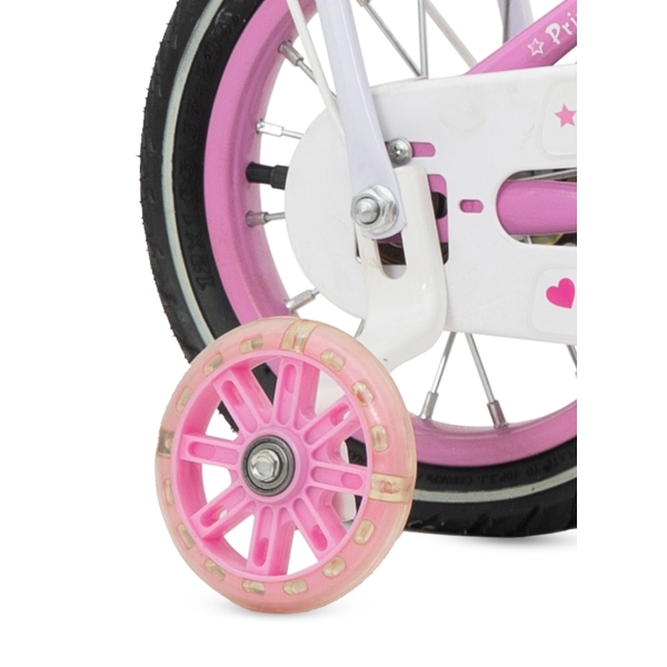 Kids Cycle with Hand Brake Tools Carrier Seat and Basket Girls Pink 12 inch