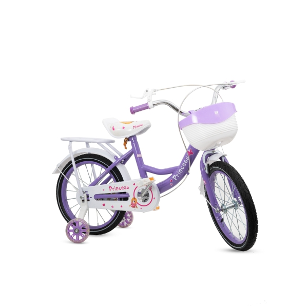 Kids Cycle with Hand brake Tools Carrier seat and Basket Girls Purple 16 inch