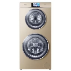 Haier Automatic Washing Machine With Dryer 12 Kg Dryer 8 Kg Front Load Multi Program Steam Washing Wi-Fi Touch Screen Gold