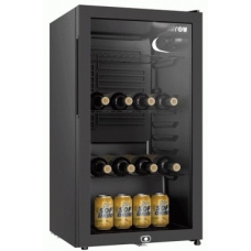 Arrow Commercial Refrigerator Without Freezer Singel Glass Door De Frost 3 Cu.Ft 90 Liter Black