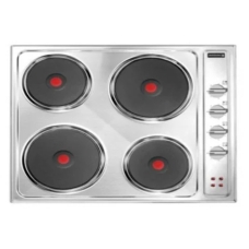 Kelvinator Built In Surface Plate 58 Cm Electricity 4 Burner Stone Manual Safety Steel Italy