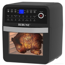 Rebune Air Fryer Without Oil 12 Liter 1800 Watt Multifunction Healthy Food Black
