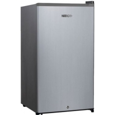 Arow Mini Bar Refrigerator Internal Freezer Singel Door De Frost 3.3 Cu.Ft 93 Liter For Offices And Bedrooms Silver