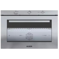 Algor Built In Oven Cooking 90 Cm Gas Iron 110 Liter Manual 5 Function Full Safety With Grill Air Distribution Fan With Fan To Distribute The Heat Steel Italy