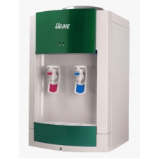 Ugine Table Water Dispenser Hote-Cold 2 Tap Top Load Capacity Cold 4 Liter Hot 2 Liter White Green Korea