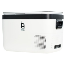 Naqi Portable Refrigerator Premium Plus Led Lighting Electronic Control White Black