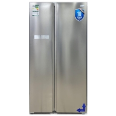 Ugine Side By Side Refrigerator 2 Doors No Frost 19.9 Cu.Ft 565 Liter Steel