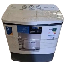 Sahm Twine Tube Washing Machine With Dryer 5 Kg Top Load Multi Program White