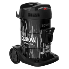 Toshiba Drum Vacuum Cleaner Dry 22 Liter 2200 Watt To Extract Dust,Dirt Black Grey