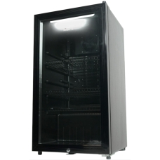 Naqi Commercial Refrigerator Without Freezer Singel Door No Frost 3.1 Cu.Ft 90 Liter Black